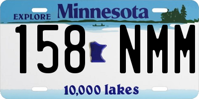 MN license plate 158NMM