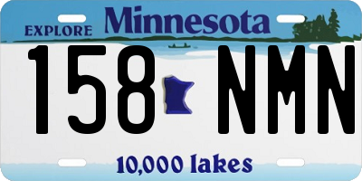 MN license plate 158NMN