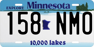 MN license plate 158NMO