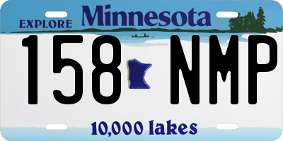 MN license plate 158NMP