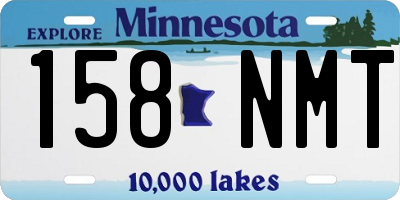 MN license plate 158NMT