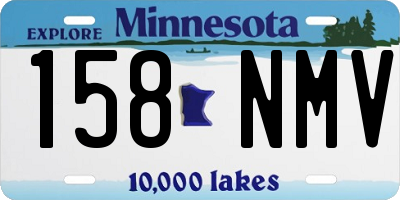 MN license plate 158NMV