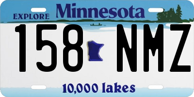 MN license plate 158NMZ