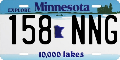 MN license plate 158NNG