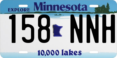 MN license plate 158NNH