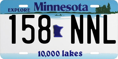 MN license plate 158NNL