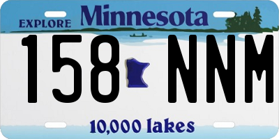 MN license plate 158NNM