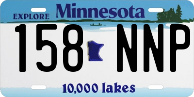 MN license plate 158NNP
