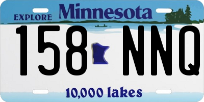 MN license plate 158NNQ
