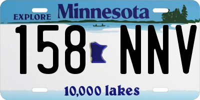 MN license plate 158NNV