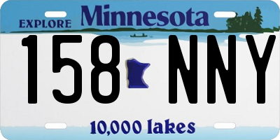 MN license plate 158NNY
