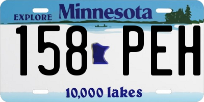 MN license plate 158PEH