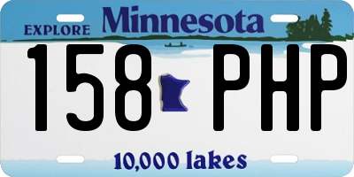 MN license plate 158PHP