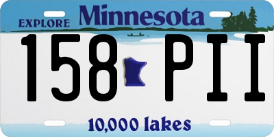 MN license plate 158PII