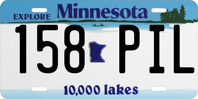 MN license plate 158PIL