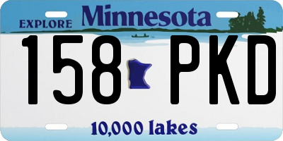 MN license plate 158PKD