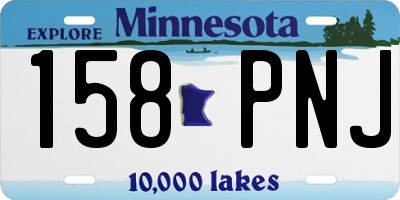 MN license plate 158PNJ