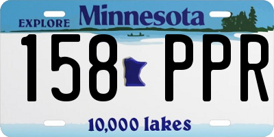 MN license plate 158PPR