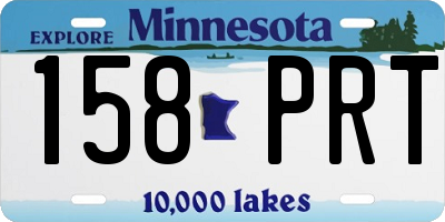 MN license plate 158PRT