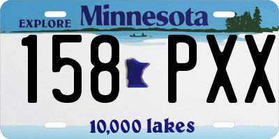 MN license plate 158PXX