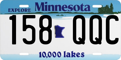 MN license plate 158QQC