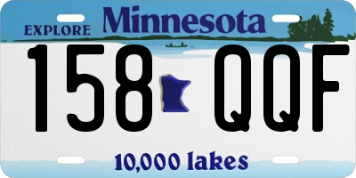 MN license plate 158QQF