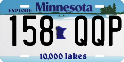 MN license plate 158QQP