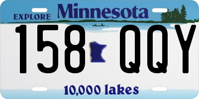 MN license plate 158QQY