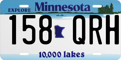 MN license plate 158QRH