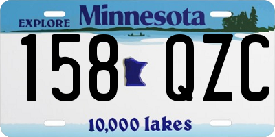 MN license plate 158QZC