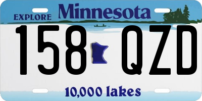 MN license plate 158QZD
