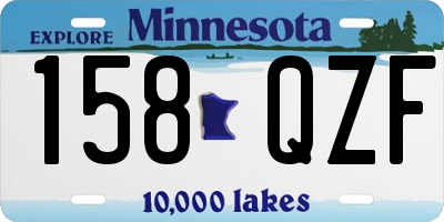 MN license plate 158QZF