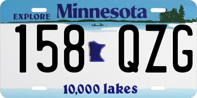 MN license plate 158QZG