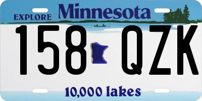 MN license plate 158QZK