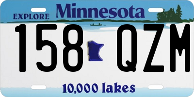 MN license plate 158QZM
