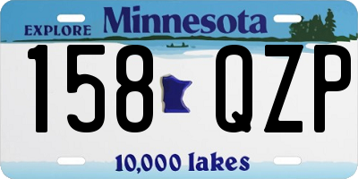 MN license plate 158QZP