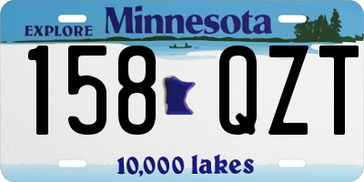 MN license plate 158QZT