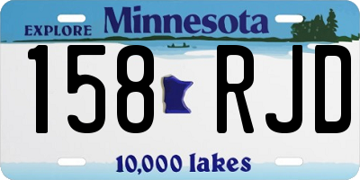 MN license plate 158RJD
