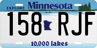 MN license plate 158RJF