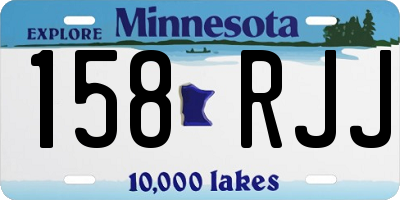 MN license plate 158RJJ