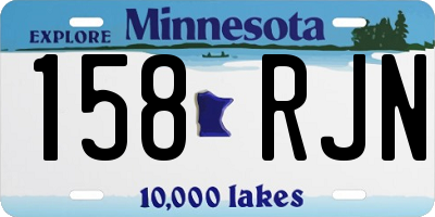 MN license plate 158RJN