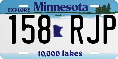 MN license plate 158RJP