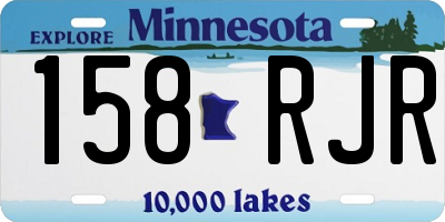 MN license plate 158RJR