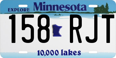 MN license plate 158RJT