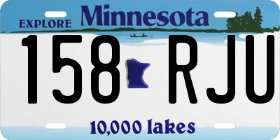 MN license plate 158RJU