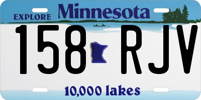 MN license plate 158RJV