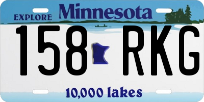 MN license plate 158RKG