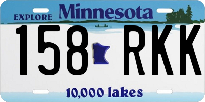 MN license plate 158RKK