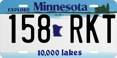 MN license plate 158RKT