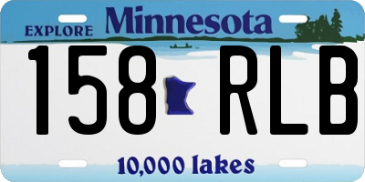 MN license plate 158RLB